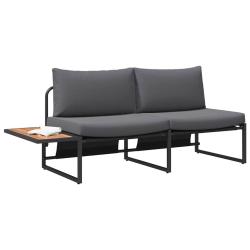 Canap&eacute; de jardin Anthracite 200,5 x 70 x 85,5 cm Acier