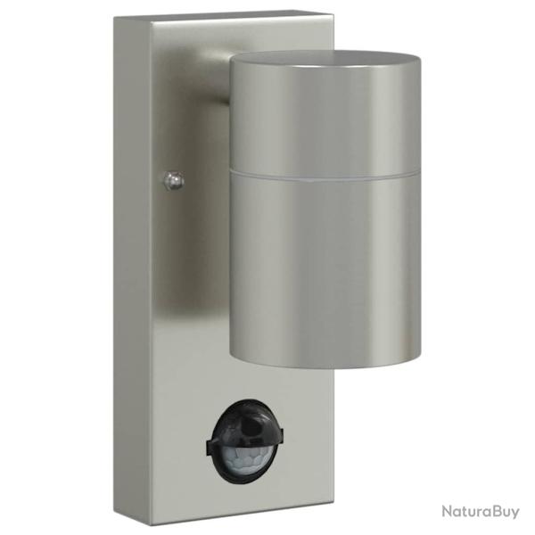 Appliques murales ext�rieures 2 pcs argent� acier inoxydable IP44