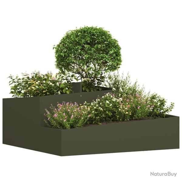 Pots & Jardini�res Vert olive M�tal 100 cm de long Jardini�res
