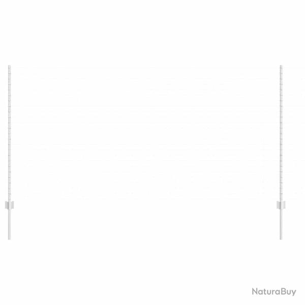 Poteaux de cl�ture 44 pcs Argent 50 x 1.4 m Acier galvanis�