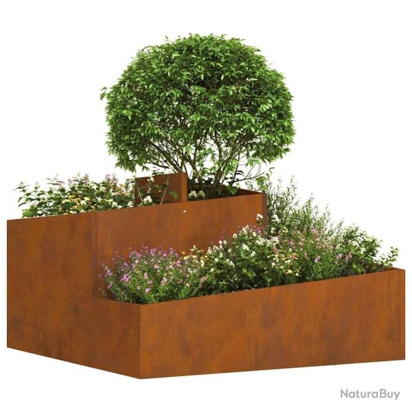 Planteur 80x80x50 cm en acier r�sistant aux intemp�ries