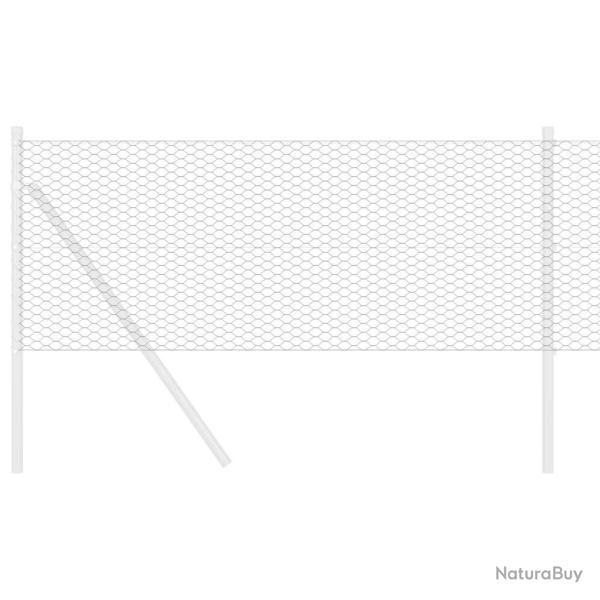 Cl�ture Hexagonale Grise Gris 0.4 x 50 m Acier