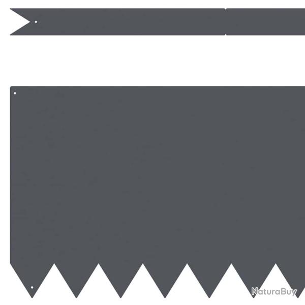 Bordures de jardin 10 pcs Anthracite 100x0,5x30 cm Plastique