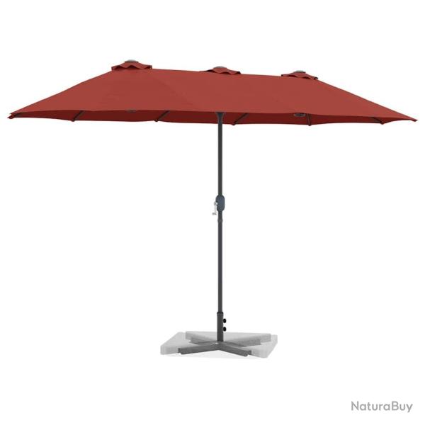 Parasol de jardin Couleur terre cuite 380 x 196 x 235 cm