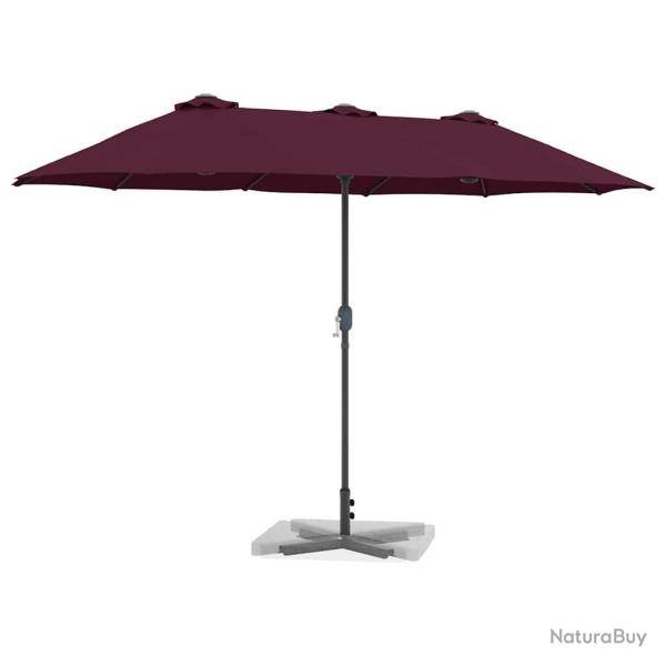 Parasol de jardin Rouge bordeaux 380 x 196 x 235 cm