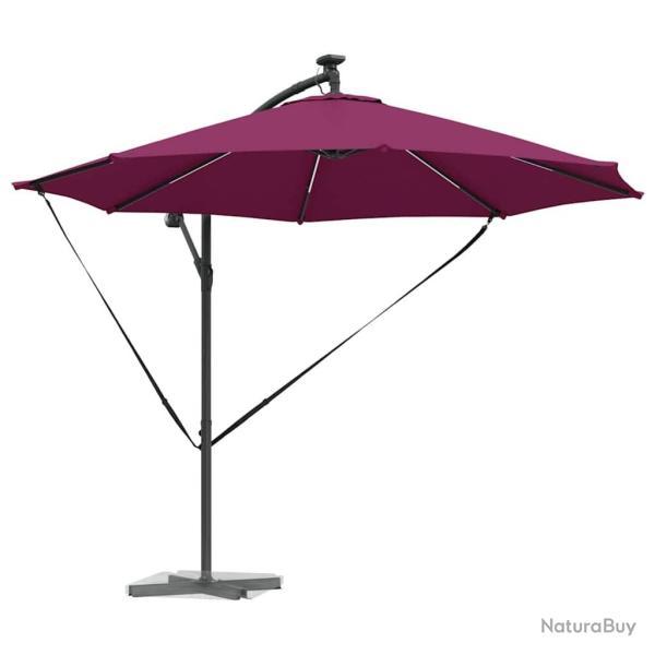 Parasol banane  mt dport Rouge bordeaux 294 x 294 x 248 cm