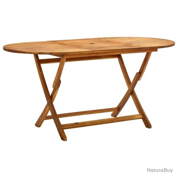 Table de jardin pliable 160x85x75 cm Bois d'acacia massif