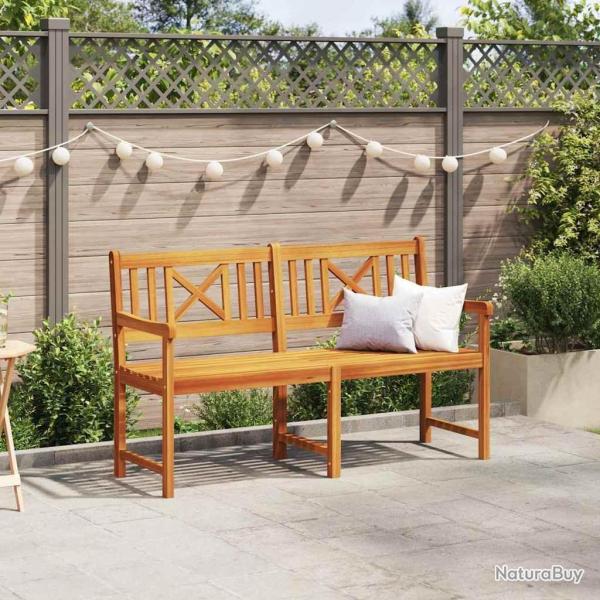 Banc de jardin 150x55,5x90 cm Acacia massif
