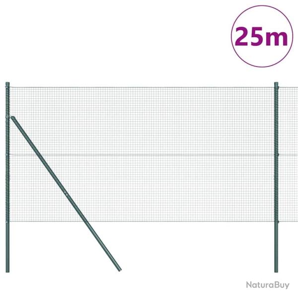 Ensemble de poteaux de cl�ture Ensemble de 2 Vert