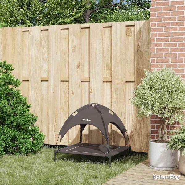 Lit pour chien surlev Marron Polyester, Mtal Moyenne