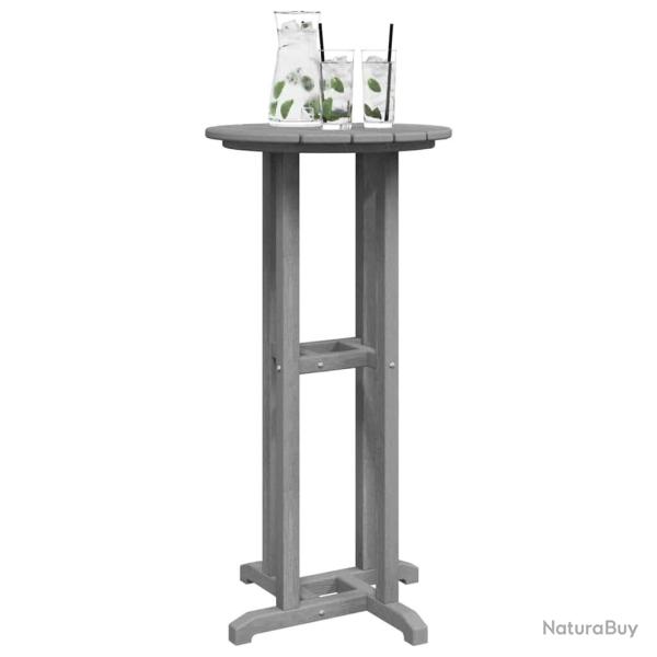 Table de Bar Gris Clair 55x55x107 cm HDPE