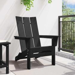 Chaise Adirondack pliante Noir 80,5 x 74,5 x 92 cm HDPE