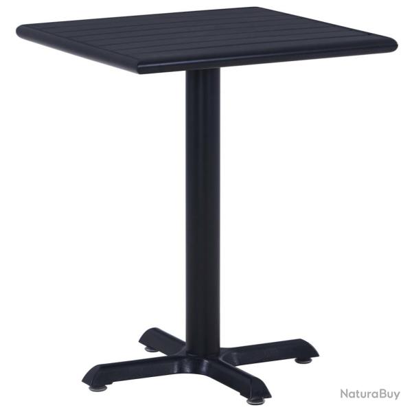 Table de jardin Noir 60x60x75 cm