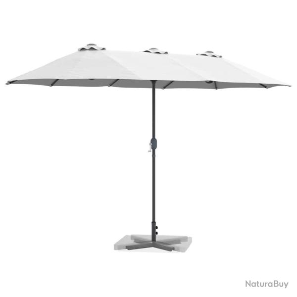 Parasol de jardin Couleur sable 380 x 196 x 235 cm