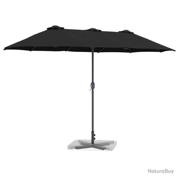 Parasol de jardin Noir 380 x 196 x 235 cm