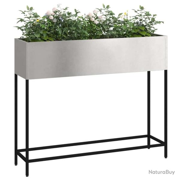 Jardinier sur�lev� 100x26x82 cm en Acier Inoxydable