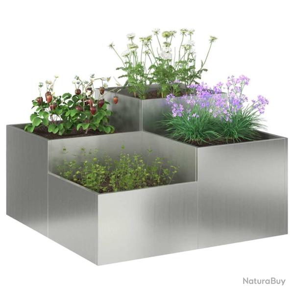 Jardini�re 80x80x48 cm en acier galvanis�