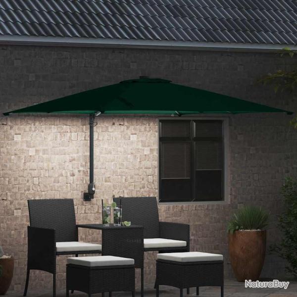 Parasol de jardin Vert 248.5 x 247.5 x 160 cm tissu
