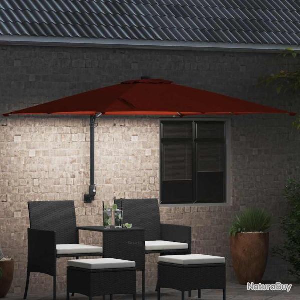 Parasol de jardin Couleur terre cuite 248.5 x 247.5 x 160 cm