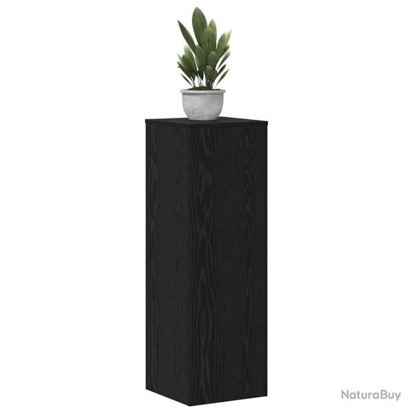 Supports de plantes - 2 pcs - Ch�ne noir - 33 x 33 x 100 cm - Bois reconstitu�