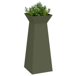 Support de plante Vert olive Métal 40 x 40 x 101 cm Jardinières