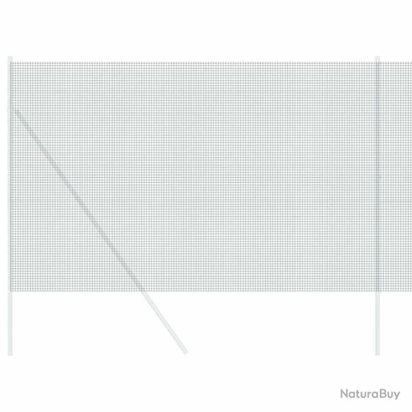 Cl�ture en fil soud� verte 1,5 x 50 m, en acier robuste.