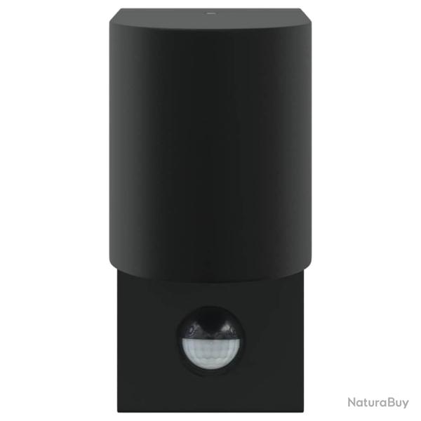 Lumi�res murales ext�rieures avec capteur noir en acier inoxydable IP44