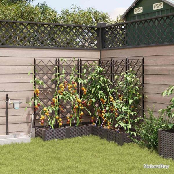 Jardini�res de jardin 1 pc Marron 120 x 120 x 126 cm Plastique