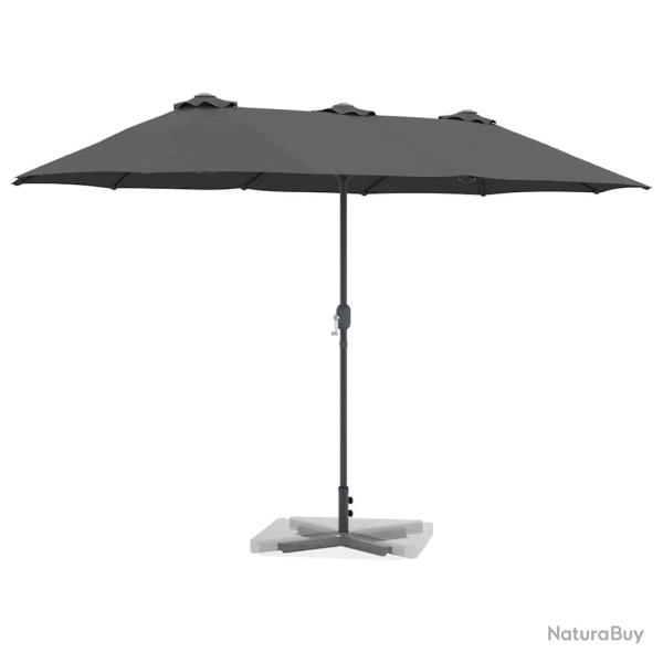 Parasol de jardin Anthracite 380 x 196 x 235 cm