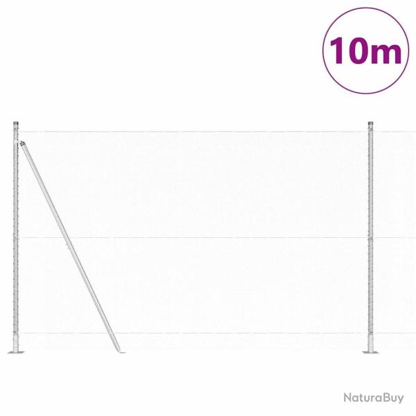 Cl�ture Hexagonale 1.6x10 m Acier Galvanis�