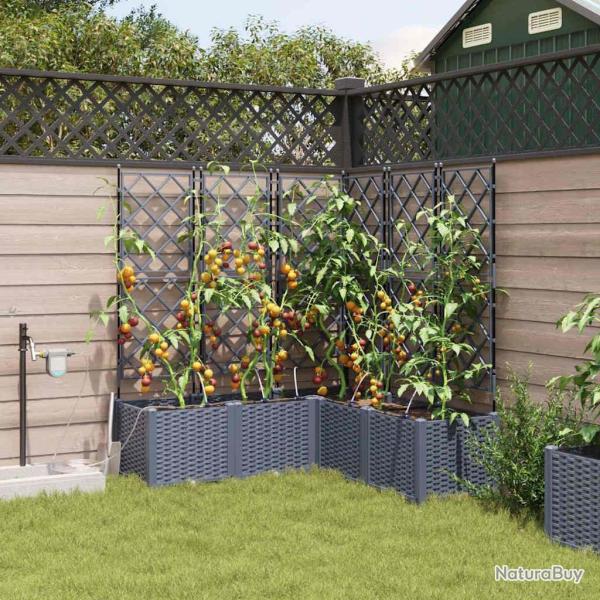 Jardini�res de jardin 1 pc Gris clair 120 x 120 x 142 cm