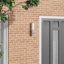 Lampe Murale Ext&eacute;rieure avec Capteur Acier Inoxydable Argent IP44