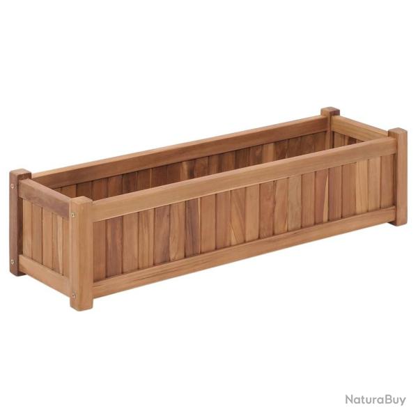 Lit sur�lev� 100x30x25 cm Bois de teck solide