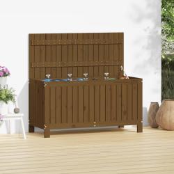 Bo&icirc;te de rangement de jardin Marron miel 115x49x60 cm Bois pin