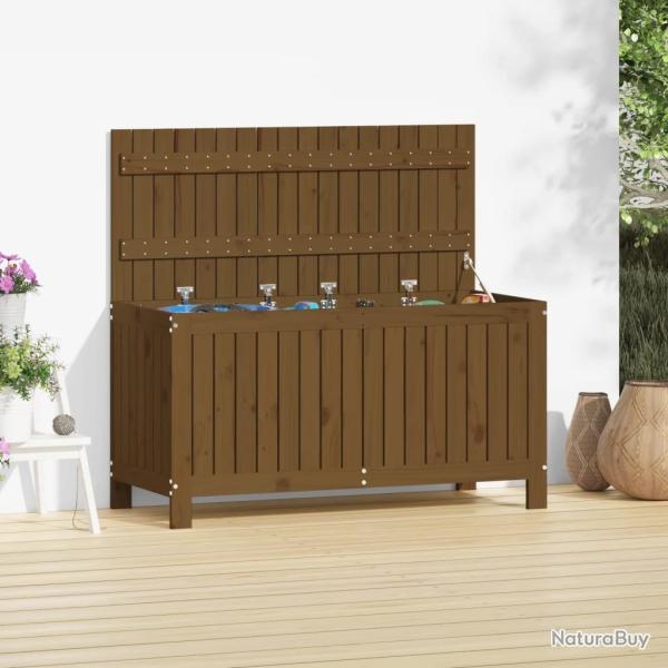 Bote de rangement de jardin Marron miel 115x49x60 cm Bois pin