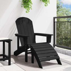 Chaise Adirondack Noir 82 x 74 x 92 cm HDPE