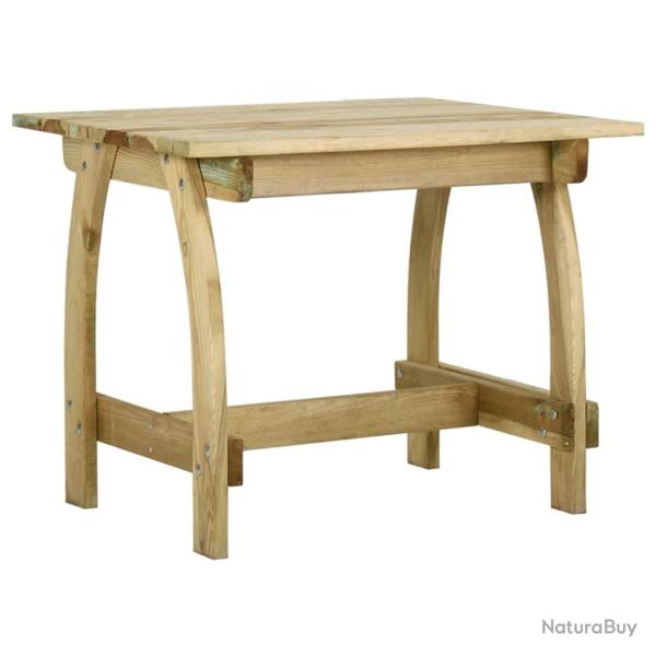 Table de jardin 110x74x75 cm Bois de pin impr�gn�