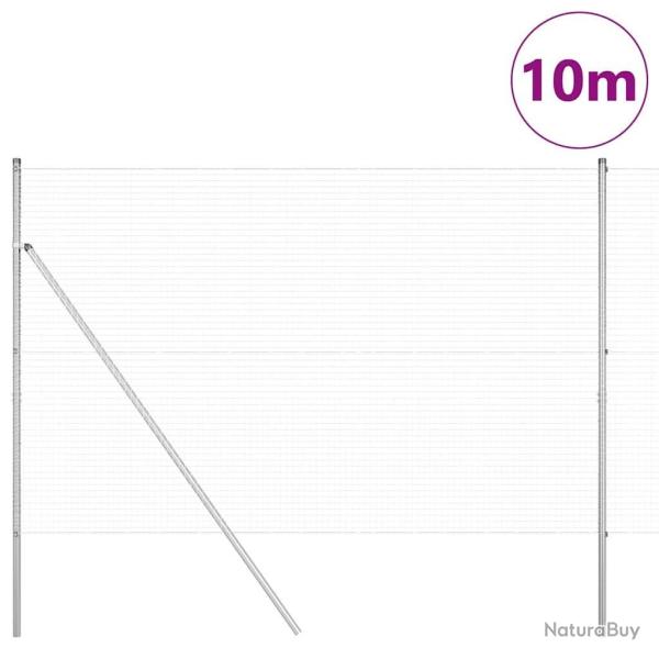 Ensemble de poteaux de cl�ture 2 pi�ces Acier galvanis�