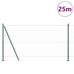 Grillage Set de 2 Vert Acier galvanis&eacute;, PVC 25 x 1,2 m Durable