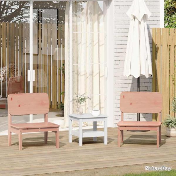 Chaises de jardin lot de 2 60x52,5x72 cm bois massif de douglas