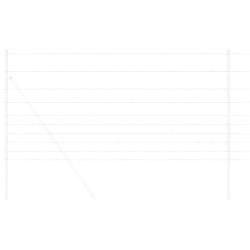 Cl&ocirc;ture de prairie Argent&eacute; 50 x 1,2 m Acier galvanis&eacute;