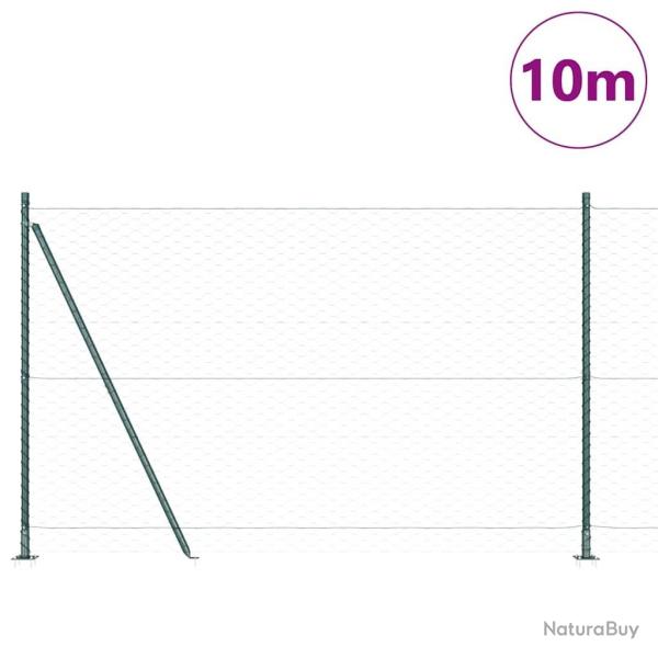 Cl�ture Hexagonale Verte 1,5x10 m Acier