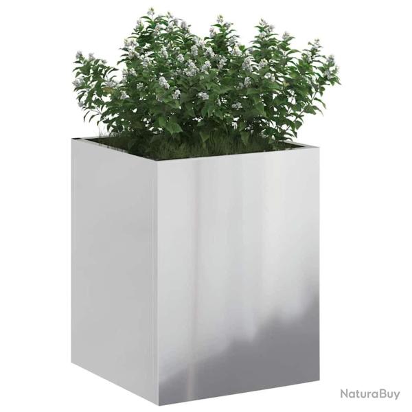 Cache-pot de jardin Argent� 50 x 32 x 40 cm Acier galvanis�