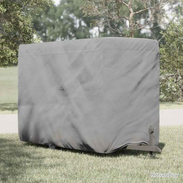 Housse de remorque chevaux gris 396x178x250 cm tissu non tiss�