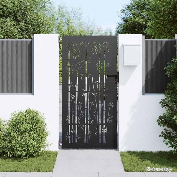 Porte de Jardin Autre Noir 105 x 175 cm Acier peint par poudre
