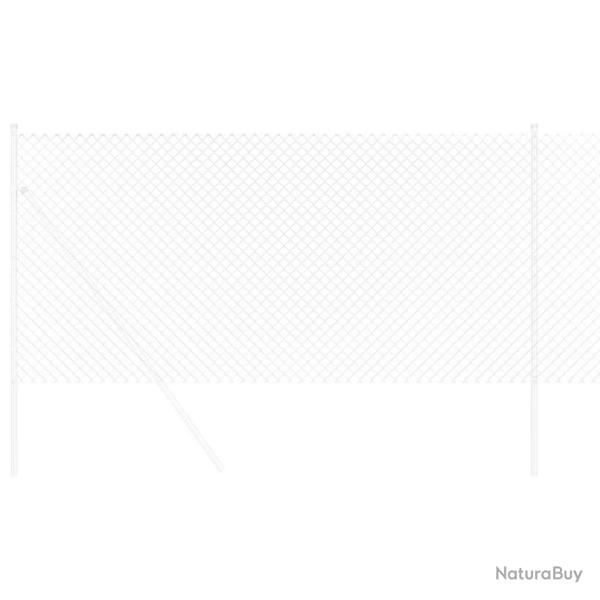 Cl�ture Argent 10 x 1 m Acier galvanis�