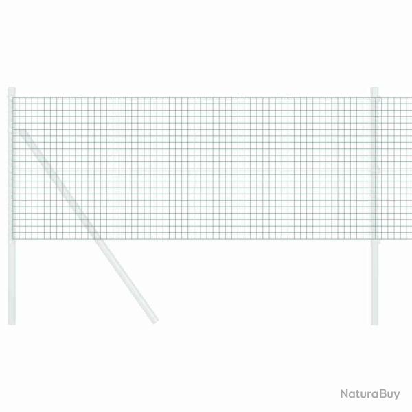 Cl�ture en fil soud� verte 0,8x10 m en acier