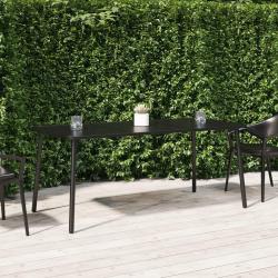 Table de jardin anthracite 165x80x71 cm acier