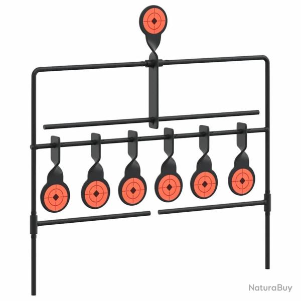 Cible de tir Noir 40 x 34 x 53 cm Acier