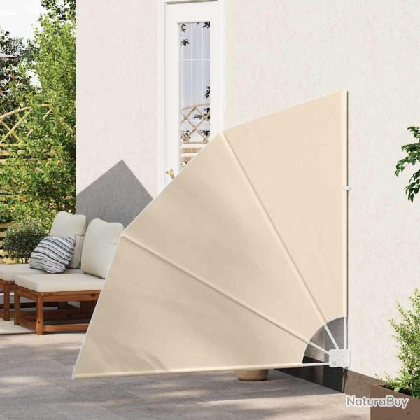 cran de confidentialit pour balcon Beige 140 x 140 cm tissu